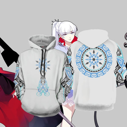 RWBY Weiss Schnee Symbol 3D Hoodie