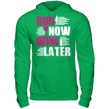 Run Now, Wine Later Gildan - Pullover Hoodie Irish Green