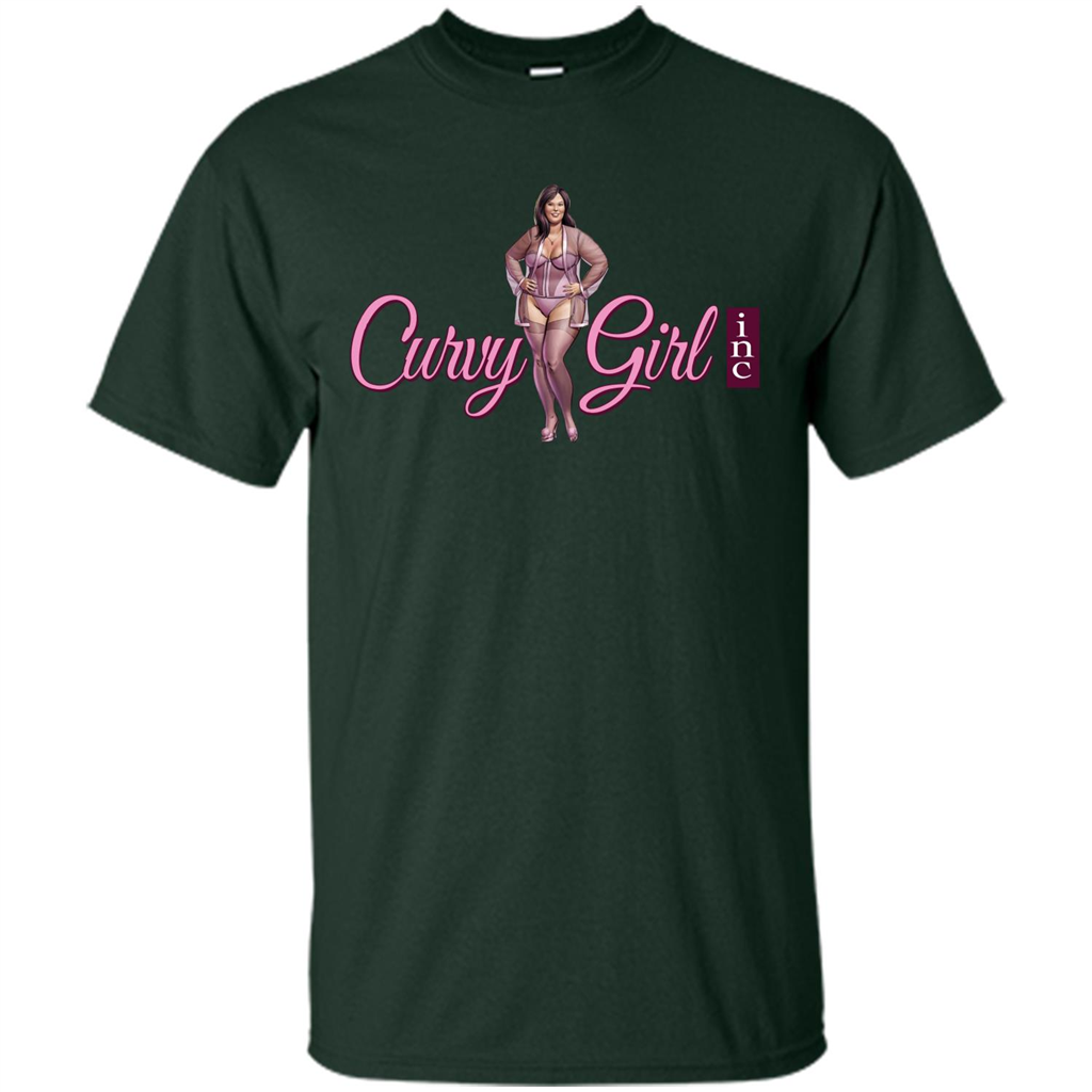 Curvy Girl T-shirt Forest Green