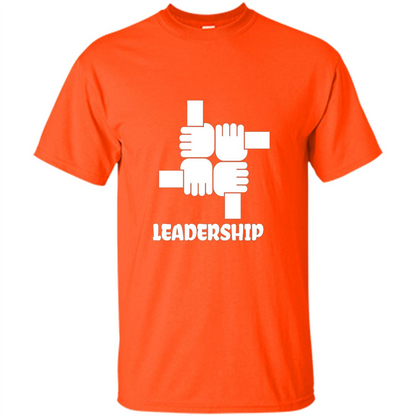 Leadership T-shirt Leadership And Management T-shirt Orange