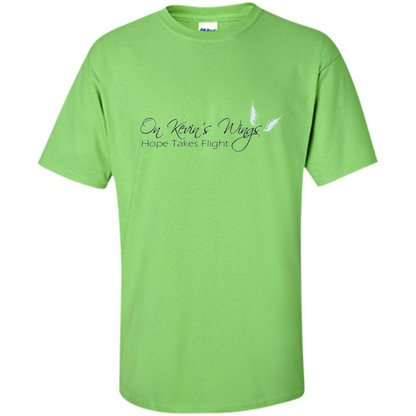 On Kevin's Wings T-shirt Hope Takes Flight Lime