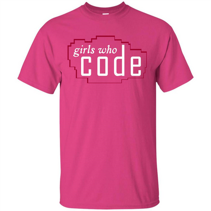 Coder T-shirt Girls Who Code T-shirt Heliconia