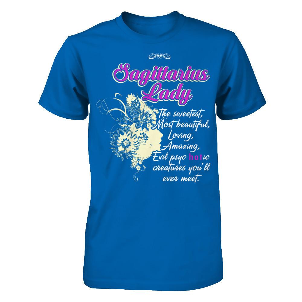 Sagittarius Lady - The Sweetest, Most Beautiful, Loving, Amazing Gildan - Short Sleeve Tee Royal