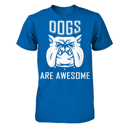 Love Dogs - Dogs Are Awesome Gildan - Short Sleeve Tee Royal