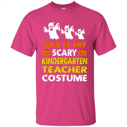 This is My Scary Kindergarten Teacher Costume Halloween T-shirt Heliconia