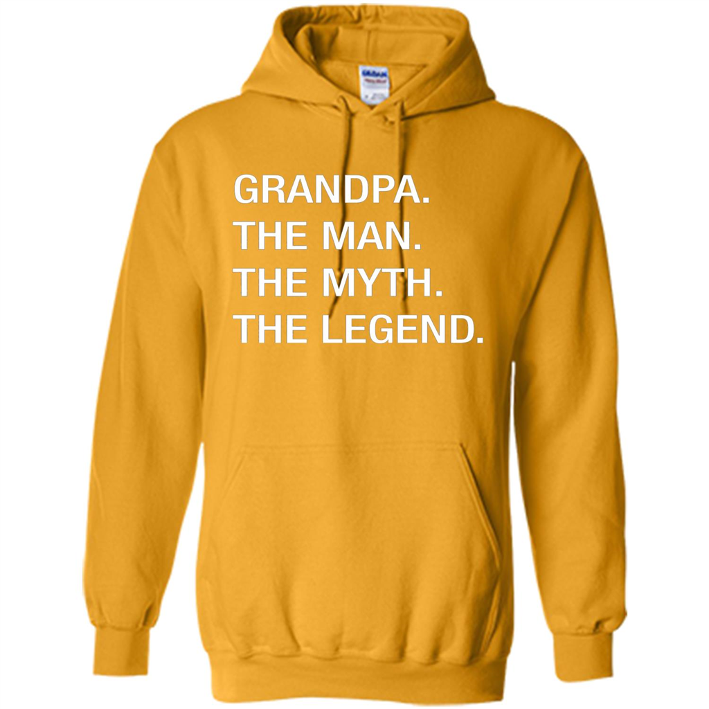 Grandpa The Man The Myth The Legend T-shirt Gold