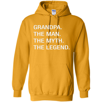 Grandpa The Man The Myth The Legend T-shirt Gold