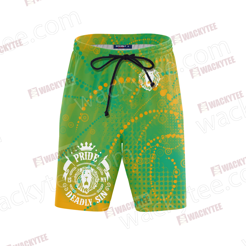 The Seven Deadly Sins - Pride 3D Beach Shorts