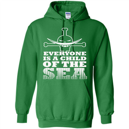 Sea. Everyone Is A Child Of The Sea T-shirt Irish Green