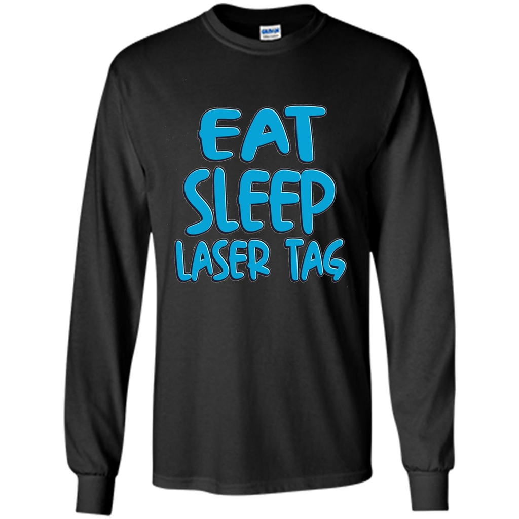 Eat Sleep Laser Tag T-shirt Black