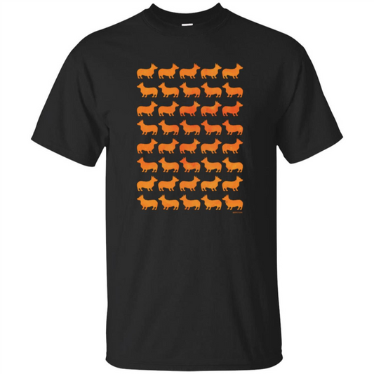 Corgi Copy Paste T-shirt Corgi Lover T-shirt Black