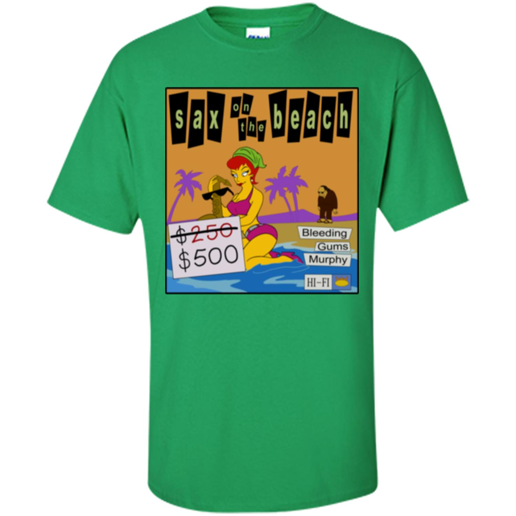 Sax on the Beach Discount Edition T-shirt Irish Green
