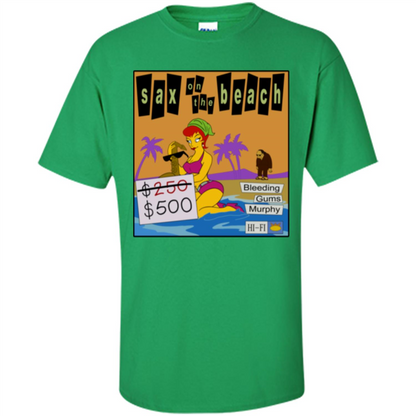 Sax on the Beach Discount Edition T-shirt Irish Green