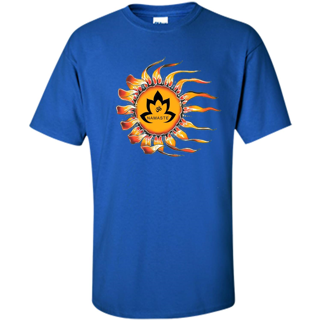 Yoga T-shirt Sleepy Sun Namaste Lotus Royal