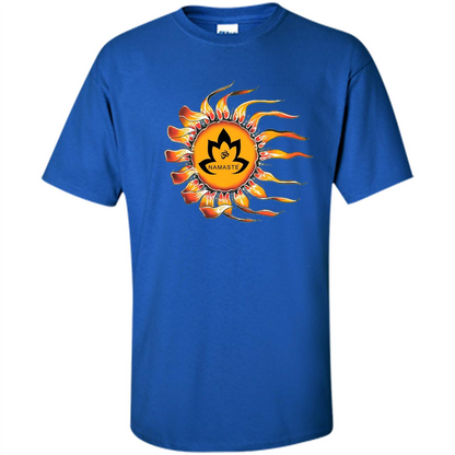 Yoga T-shirt Sleepy Sun Namaste Lotus Royal