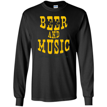 Beer And Music 10th Year Anniversary T-shirt Black
