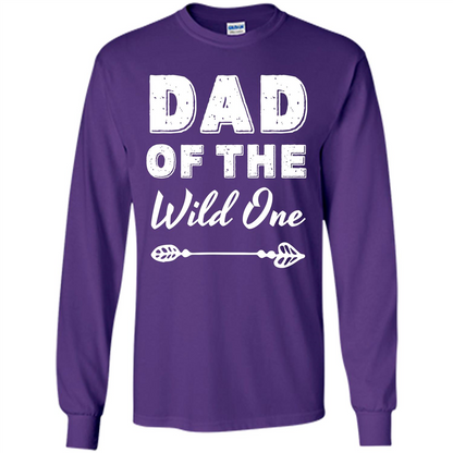 Dad Of The Wild One T-shirt Purple