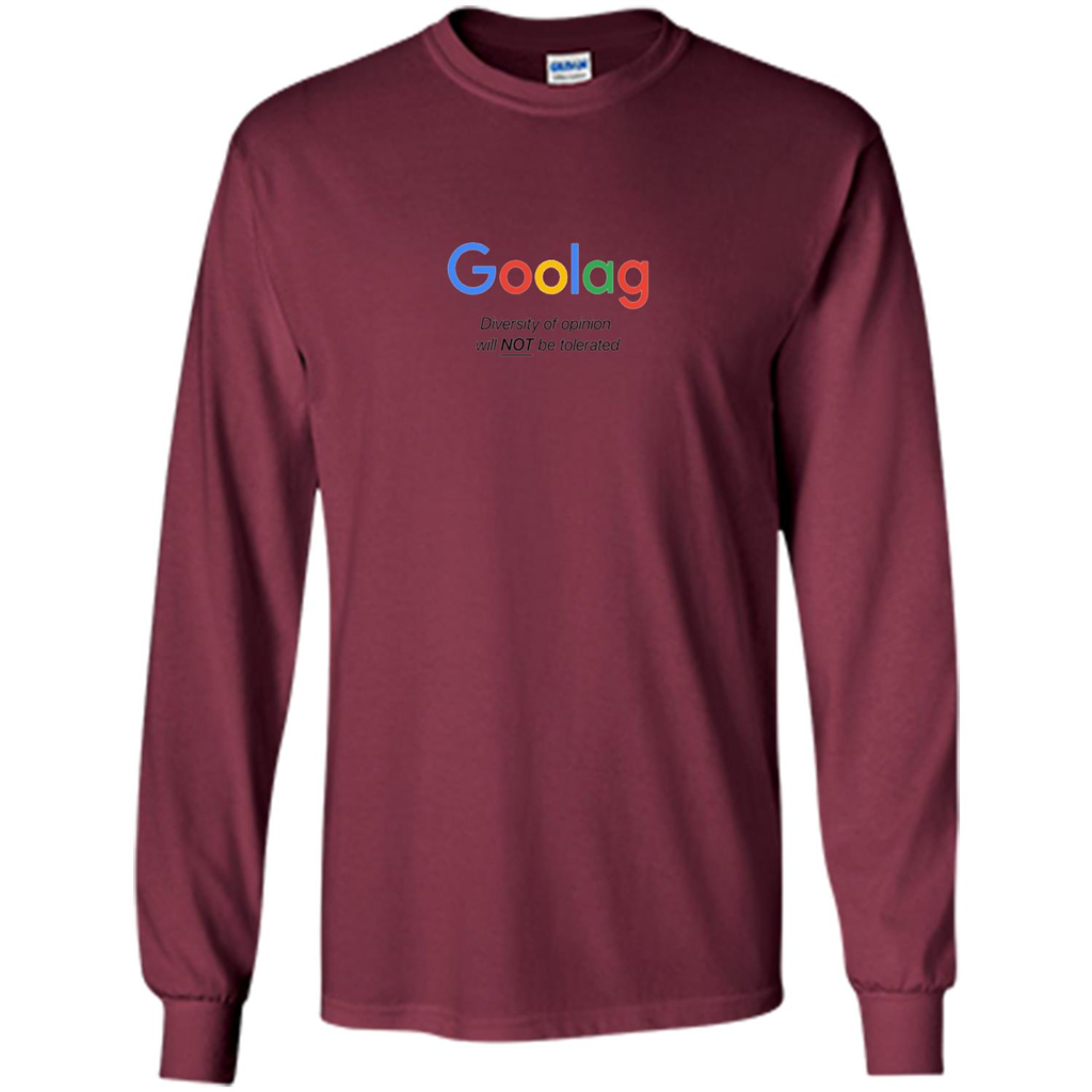 Goolag T-shirt Diverity Of Opinion Will Not Be Tolerated Maroon