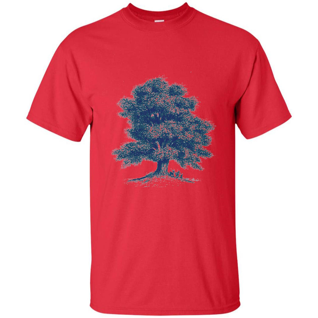 Maple Tree T-Shirt. Tree Natural Maple Tree T-shirt Red