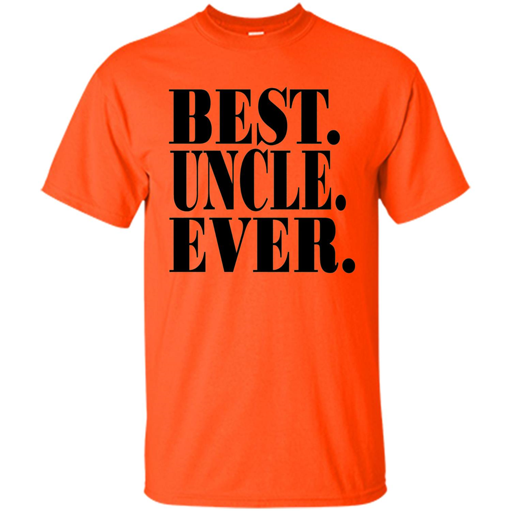 Best Uncle Ever T-shirt Orange