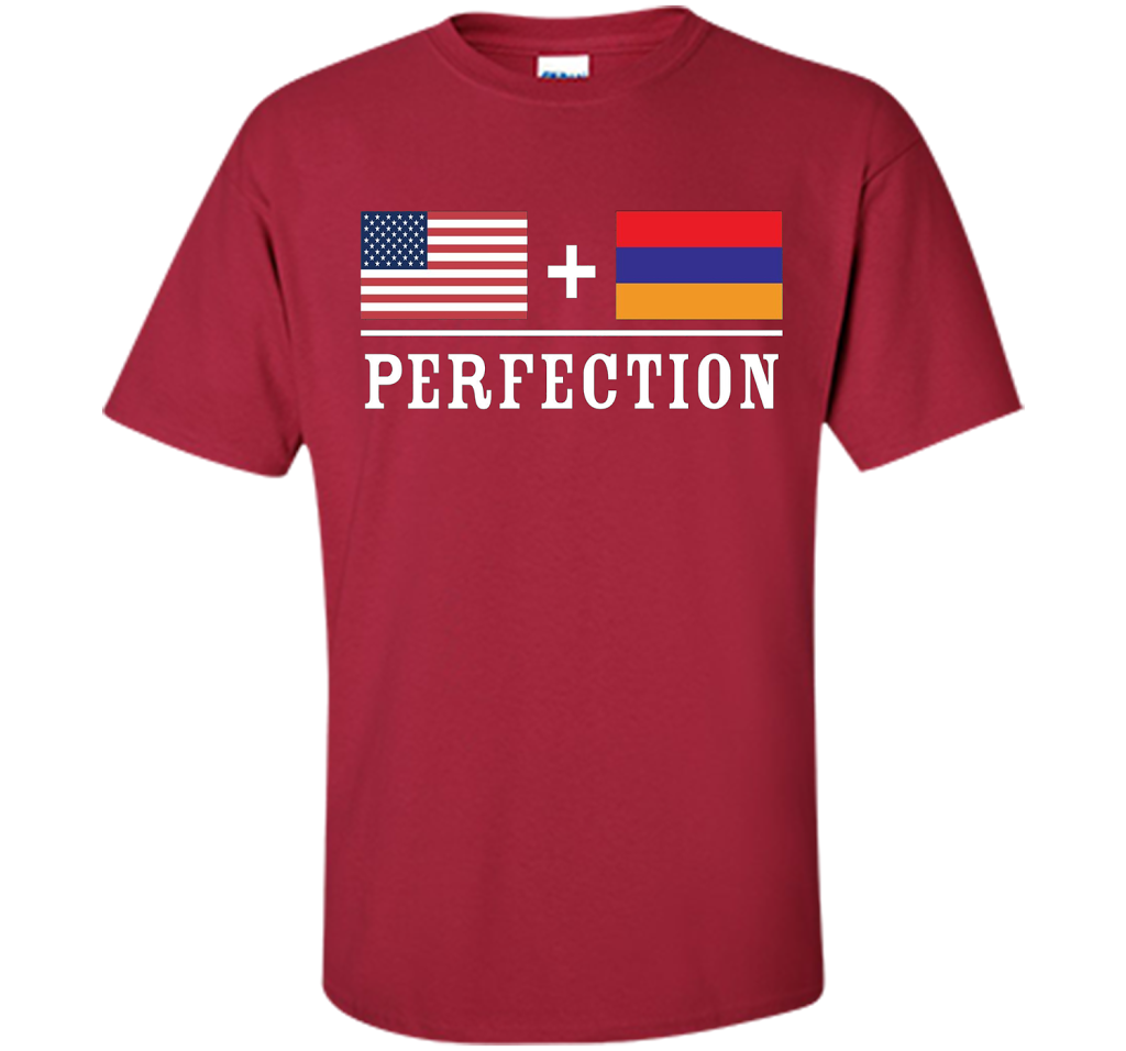 American + Armenian = Perfection Flag T-Shirt t-shirt Cardinal
