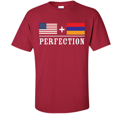 American + Armenian = Perfection Flag T-Shirt t-shirt Cardinal