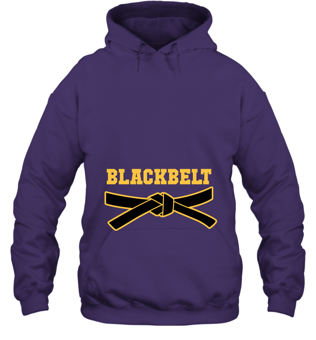 Black Belt Shirt Hoodie Hoodie Purple