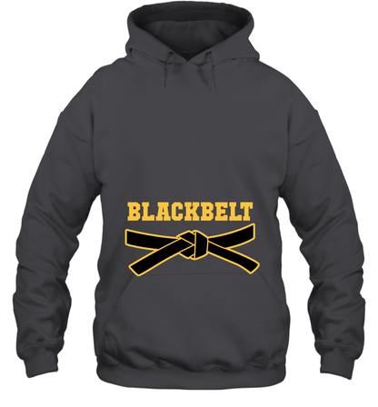 Black Belt Shirt Hoodie Hoodie Dark Heather
