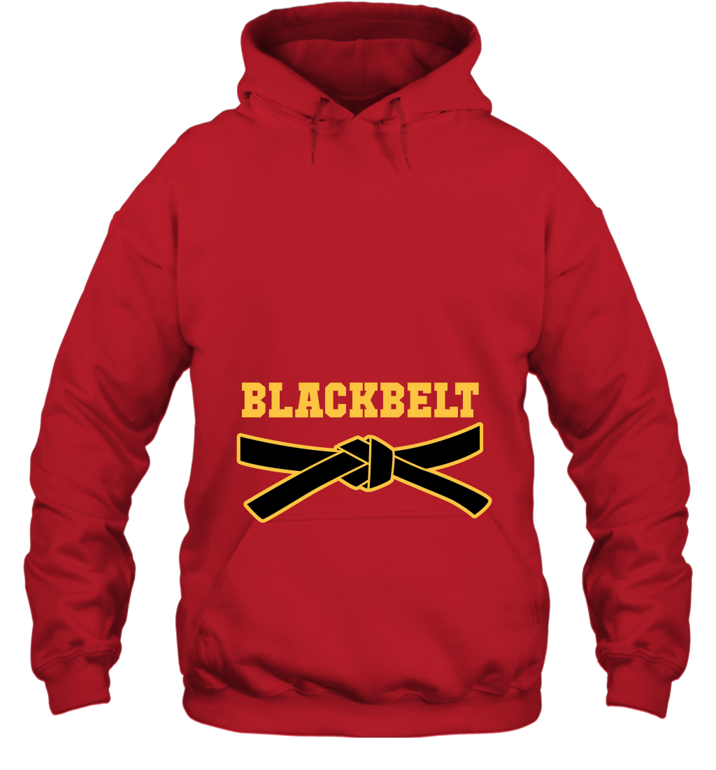 Black Belt Shirt Hoodie Hoodie Red