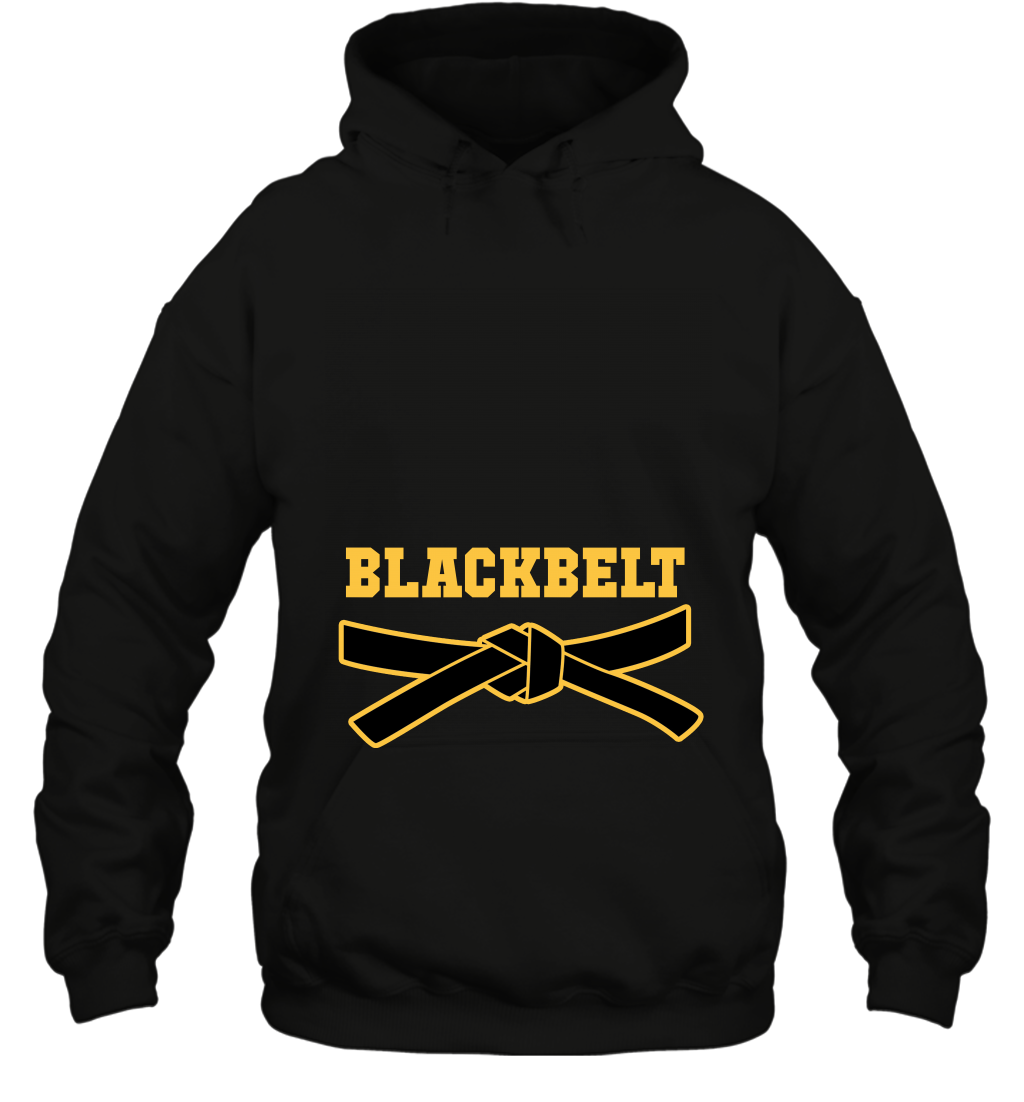 Black Belt Shirt Hoodie Hoodie Black