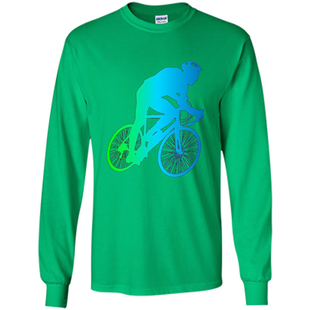 Bike Rider T-shirt Colorful Bicycle Biking Lover T-shirt Irish Green