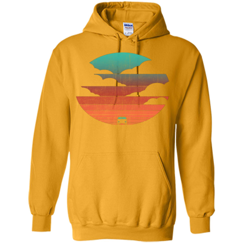 Driving Into The Sunset T-shirt Gold