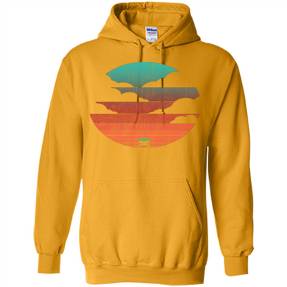 Driving Into The Sunset T-shirt Gold