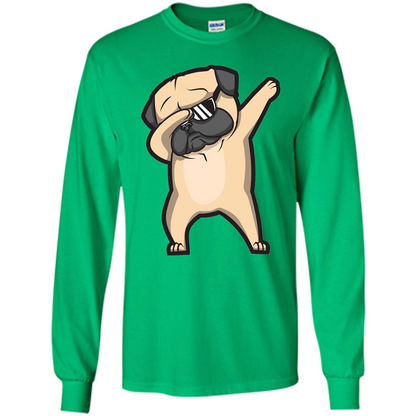 Dabbing Pug Shirt - Cute Funny Dog Dab T-shirt Irish Green