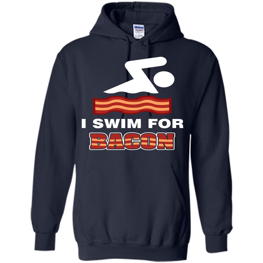Bacon T-shirt I Swim For Bacon T-shirt Navy