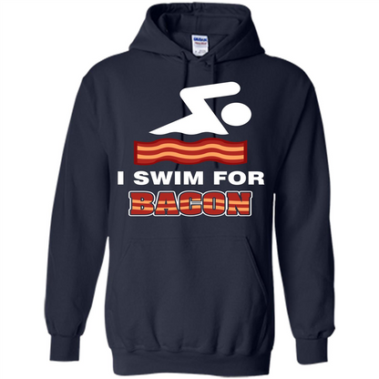 Bacon T-shirt I Swim For Bacon T-shirt Navy