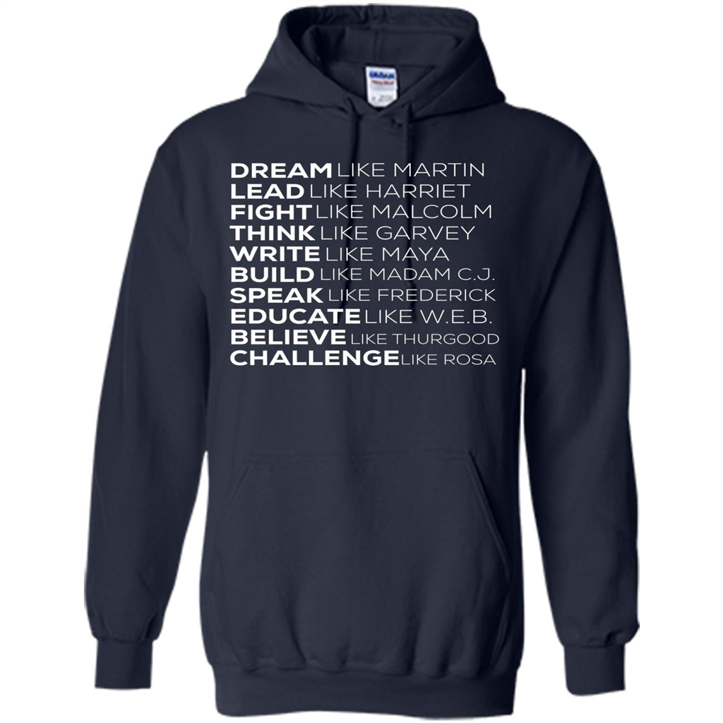 Dream Like Martin Lead Like Harriet T-shirt Navy