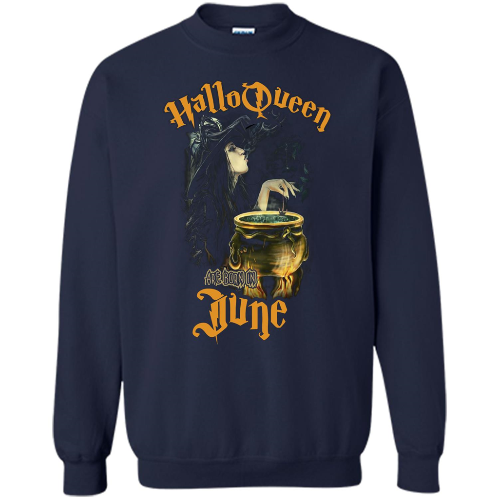 HalloQueen Are Born In June T-shirt Navy