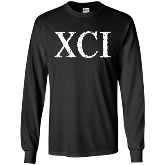 Roman Numeral 91 XCI Shirt Black
