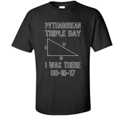 Pythagorean Triple Day 2017 8-15-17 Geeky T-shirt Black