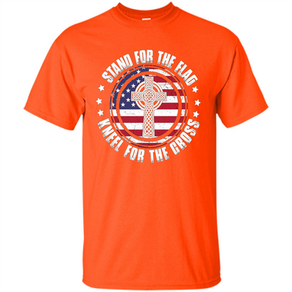 Stand For The Flag Knell For The Cross T-shirt Orange