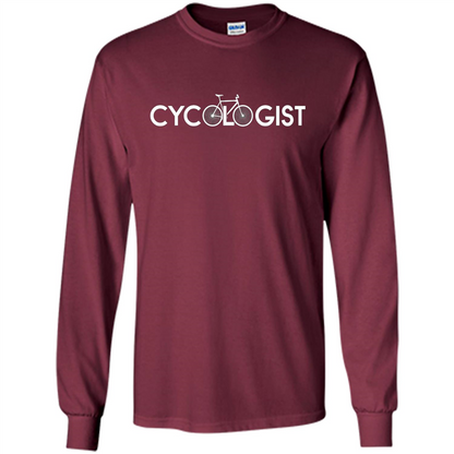 Cycologist T-shirt Cool Gift Shirt For Biker Maroon