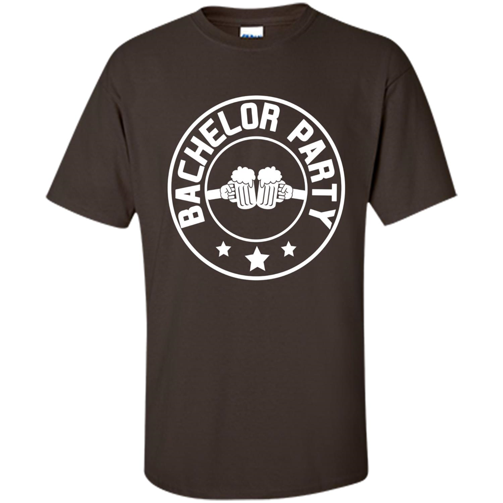 Men's Bachelor Party Cheers T-shirt Dark Chocolate