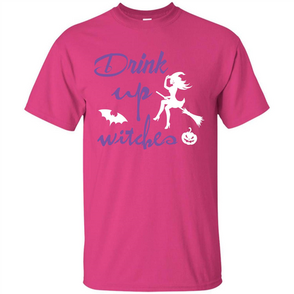 Halloween T-shirt Drink Up Witches T-shirt Heliconia