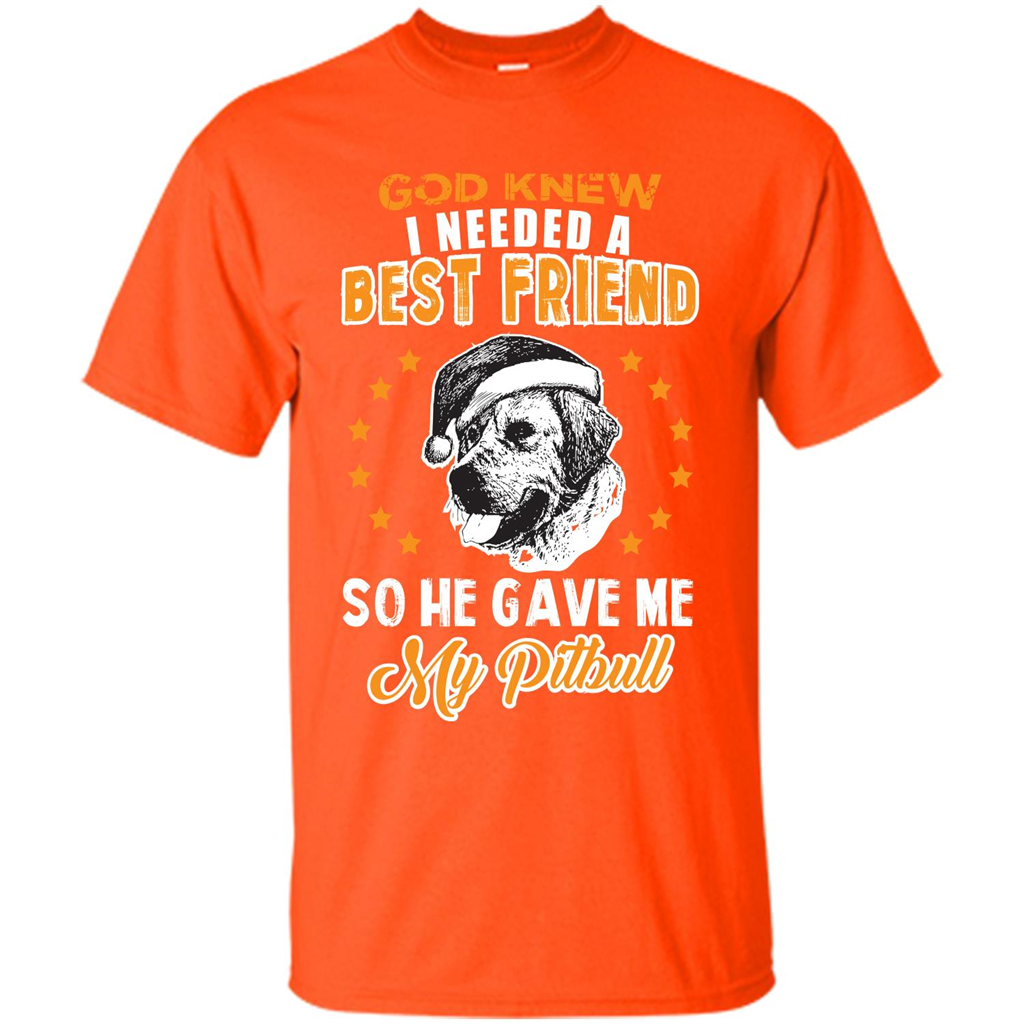 Pitbull T-shirt God Knew I Needed A Best Friend