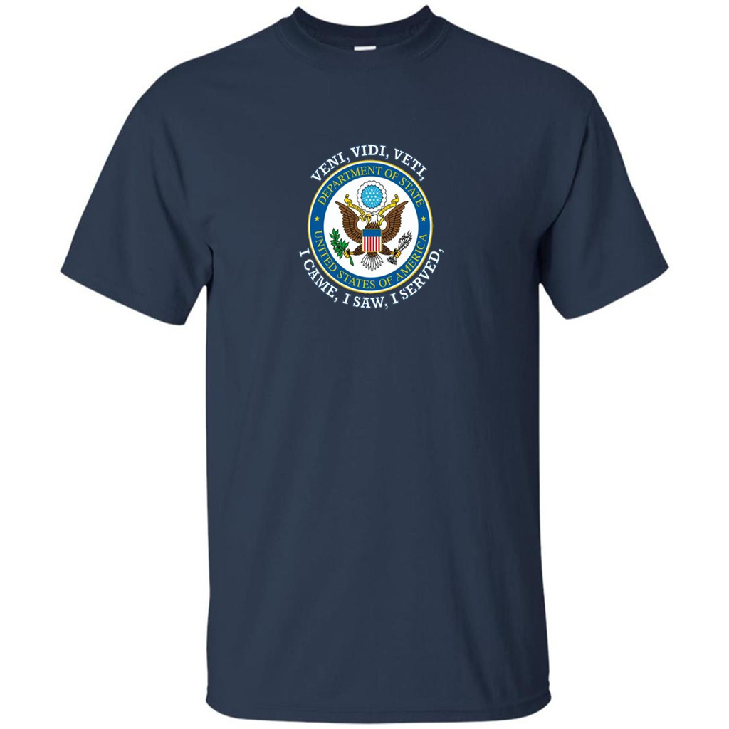 US State Department T-Shirt I Came I Saw I Served Navy