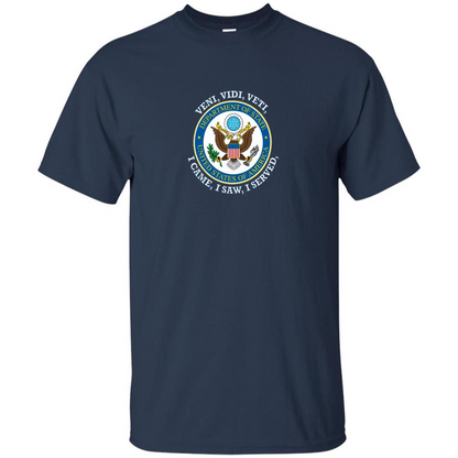 US State Department T-Shirt I Came I Saw I Served Navy
