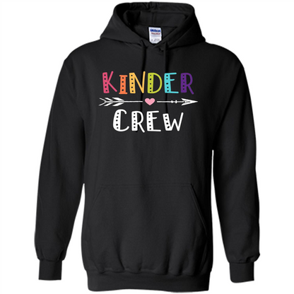 Kinder Crew Kindergarten Teacher T-Shirt School Day T-shirt Black