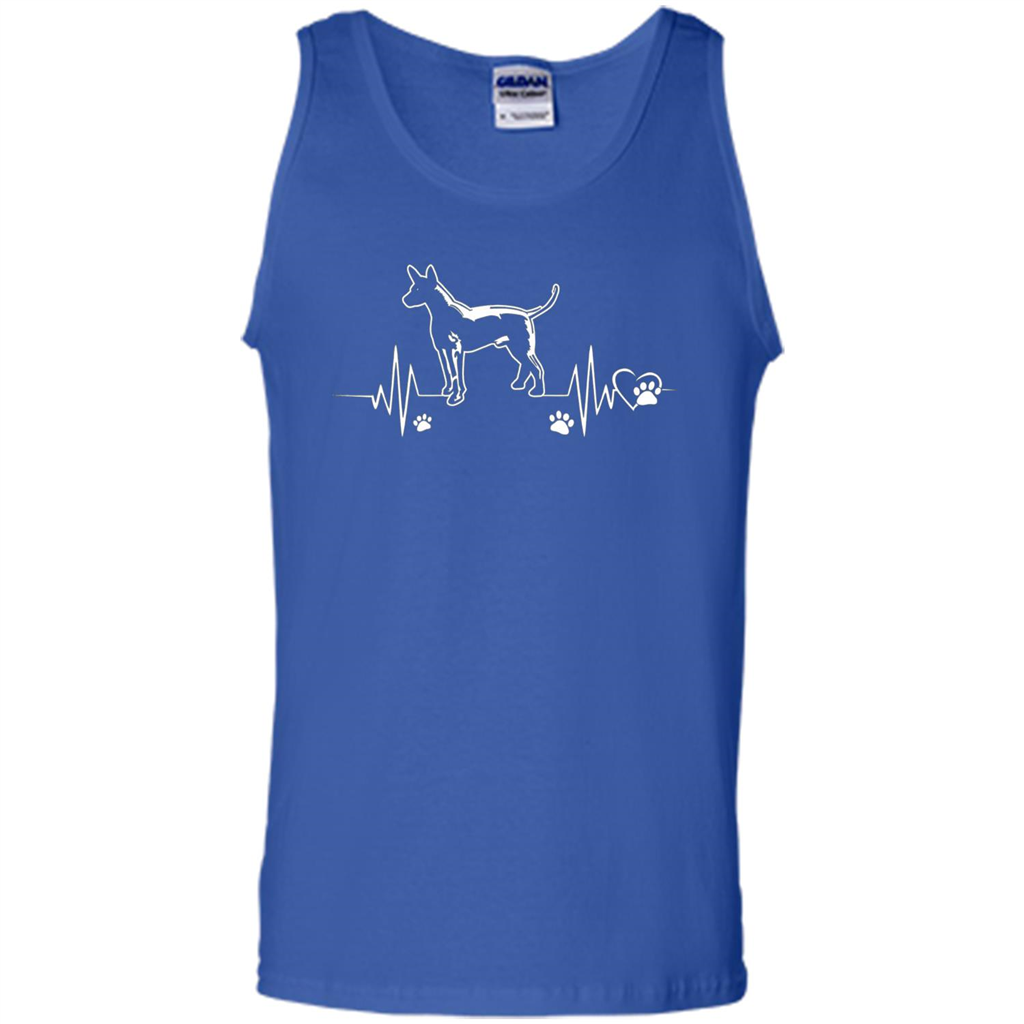 Heartbeat Mexican Hairless Dog T-shirt Heartbeat Paw Dogs Royal