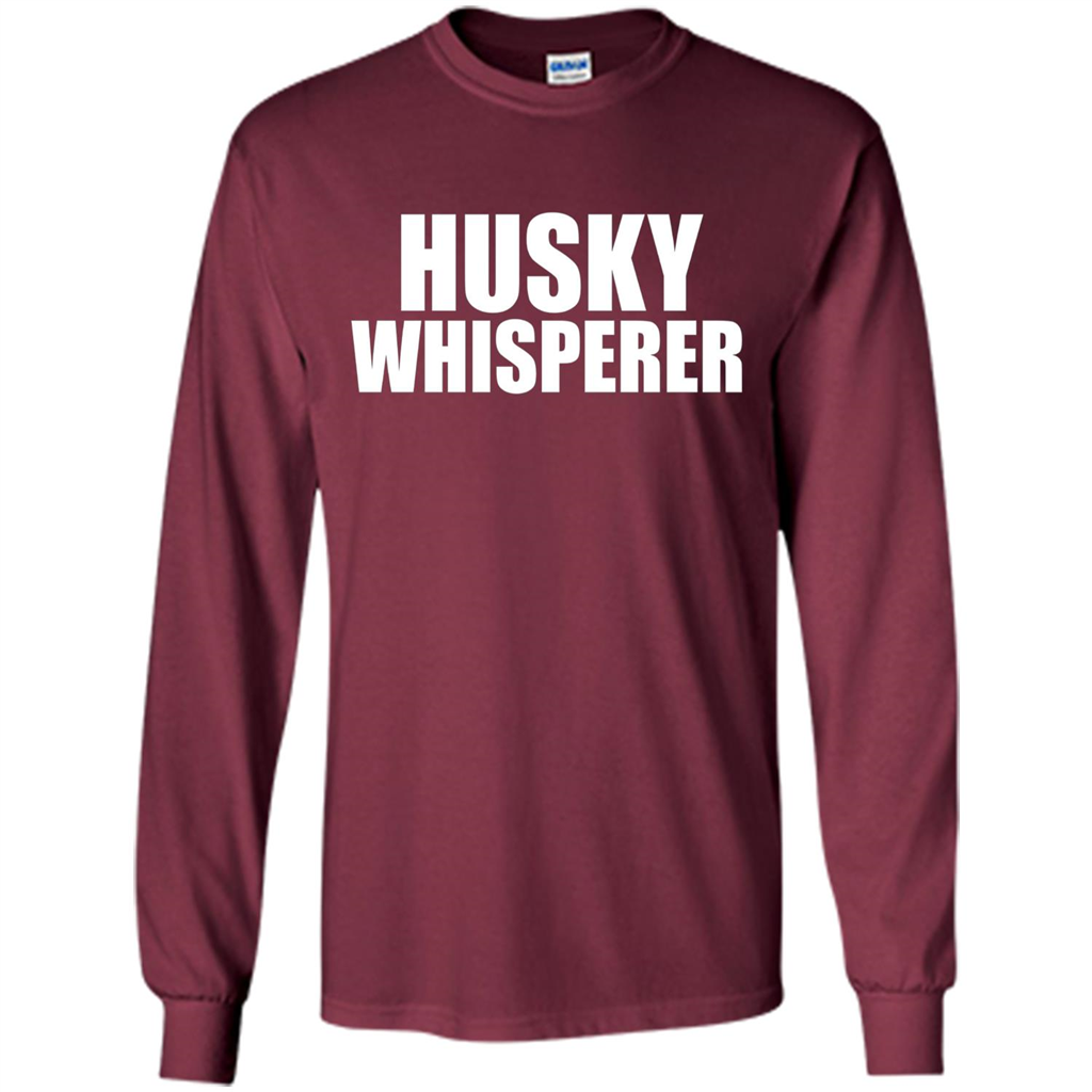 Husky Whisperer T-shirt Maroon